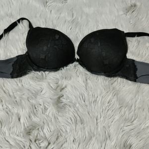 Black and Grey Bra